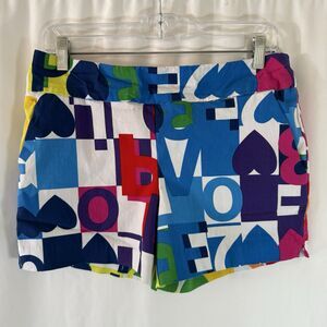 New York & Company Shorts Women's Medium Multicolor Pull On Love 4" Inseam